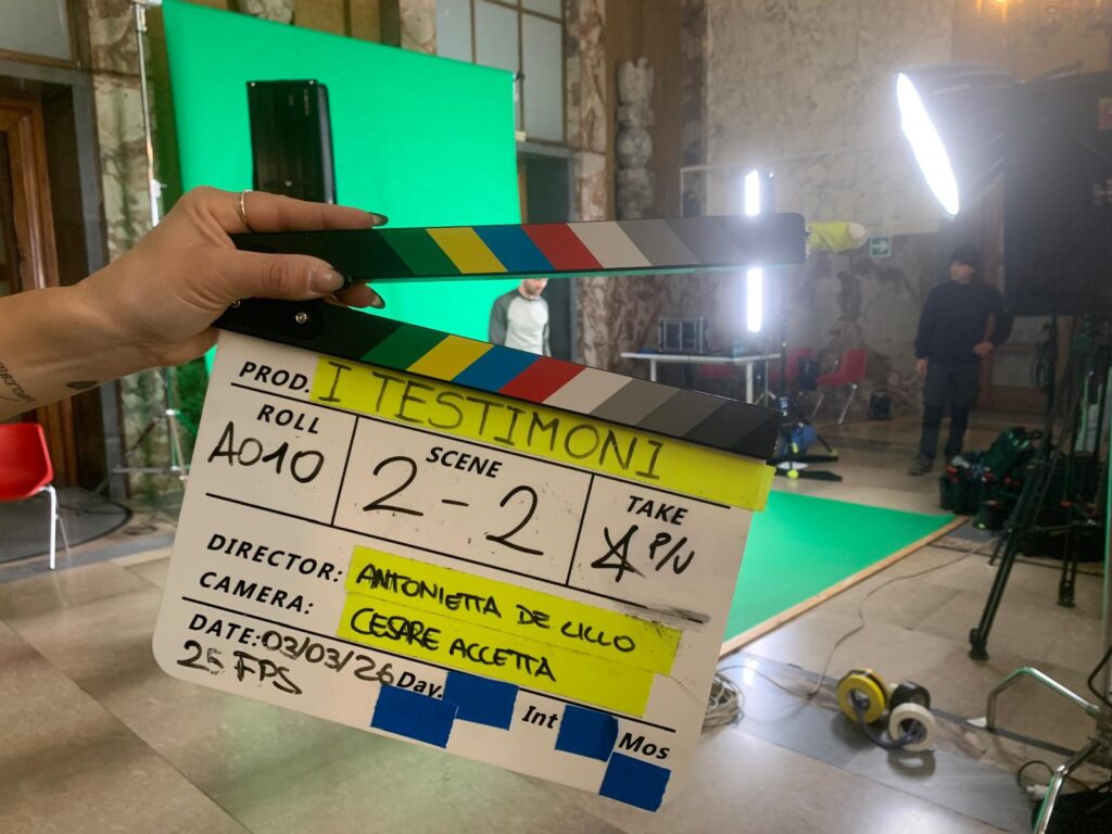 Ciak riprese in corso testimoni